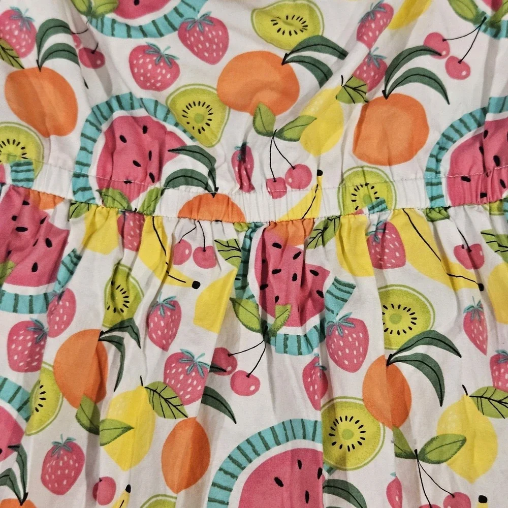 Gymboree Girls Fruit Print Summer Dress Size 10 Watermelon‎ Citrus Sleeveless